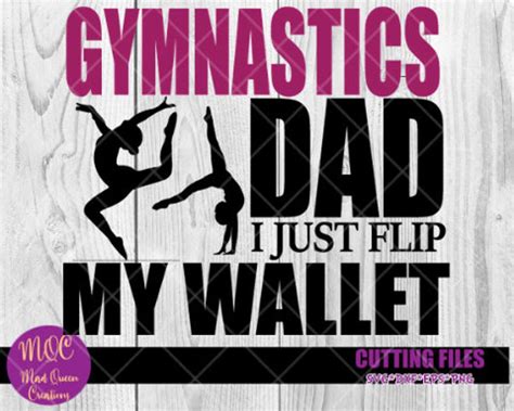 Download Free Gymnastic Dad Yellow SVG Cut Files